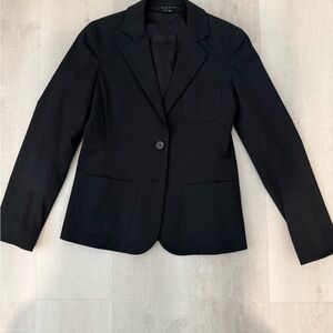 Theory Black Blazer Structured Suit Jacket